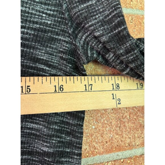 We The Free Stone Cold Split Back Turtleneck Tunic Top Gray Long Sleeve Lightwei - Picture 7 of 12